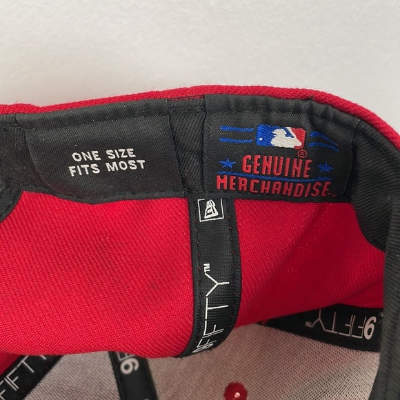 New Era Cincinnati Reds baseball cap men's OSFM red snapback embroidered hat - Picture 8 of 8